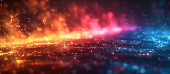 Fototapeta premium Abstract Blurred Background With Red and Blue Lights