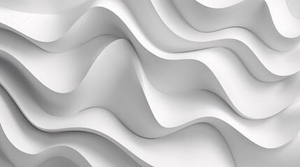Obraz premium White gradient abstract curve pattern on gray background.
