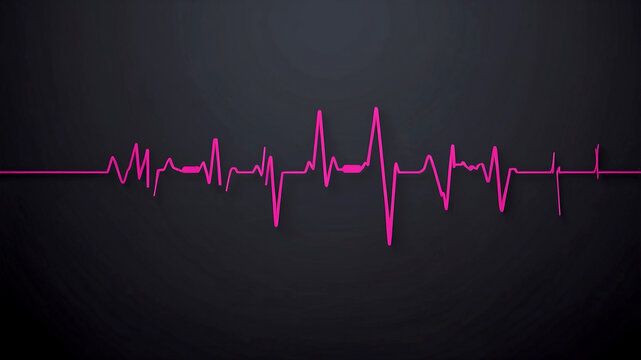 Heartbeat pule line illustration background isolated
