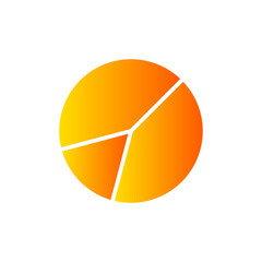 pie chart gradient icon