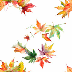 Fototapeta premium seamless watercolor floral primitive wallpaper
