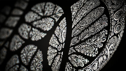 background with a black and white pattern