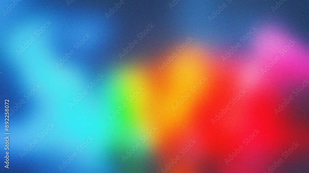 Aufkleber abstract colorful blurred background with vibrant rainbow gradient and soft focus effect