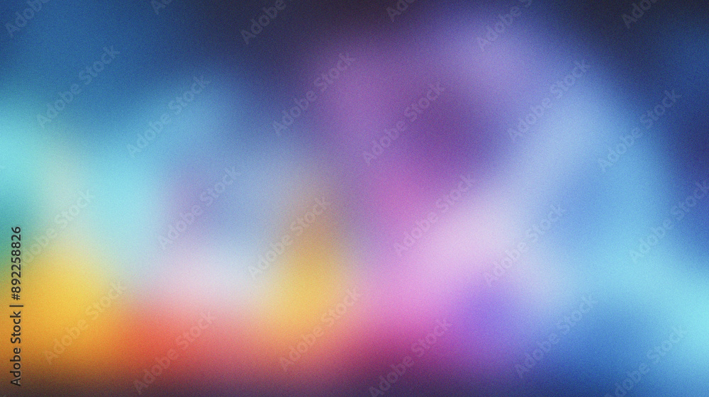 Poster abstract colorful gradient background with vibrant blurred lights and smooth transitions