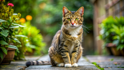 feline animal domestic cat abandoned