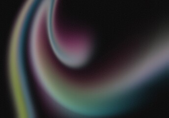 Digital noise swirl gradient Abstract silk holographic background with grainy Colorful design Trendy texture