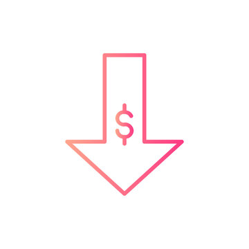 low pricee cost gradient icon