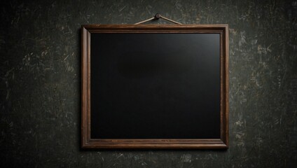 photo of blackboard with black background made by AI generative