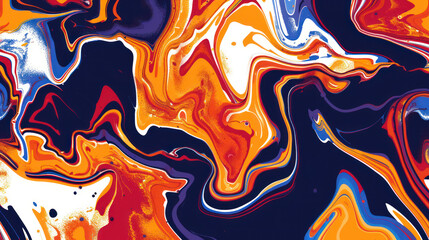 Obraz premium Abstract random color liquid marble background