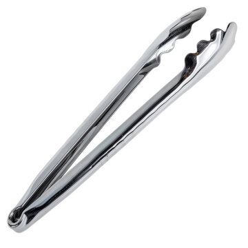 Stainless Steel Tongs for Cooking and Serving Isolated Without Background