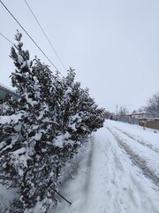 road in snow