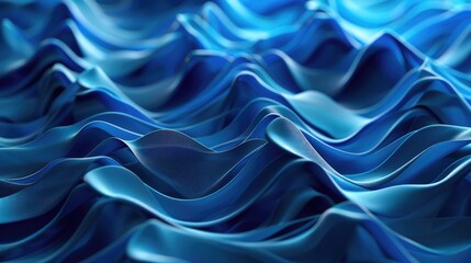 Obraz premium Abstract 3d material Wavy shapes, background
