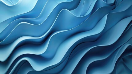 Obraz premium Abstract 3d material Wavy shapes, background