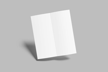 DL Bifold Brochure Blank Mockup