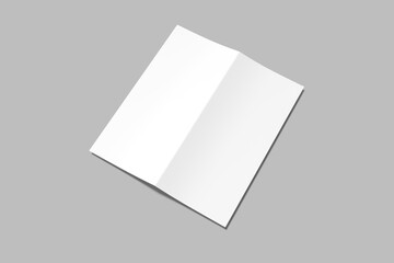 DL Bifold Brochure Blank Mockup