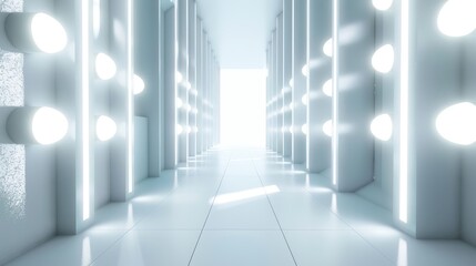 Fototapeta premium 3d, Abstract, white beautiful background