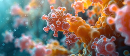 Microscopic View of a Virus