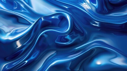 Fototapeta premium 3D Abstract blue background