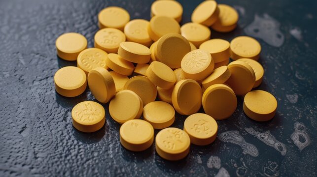Yellow tablets purchased from illicit online marketplace