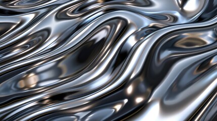 3d aluminum abstract silver metal background