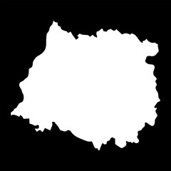 Maule region map, administrative division of Chile.