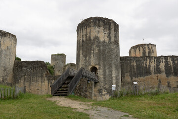 The Ch&acirc;teau du Coudray-Salbart , fortified castle in the Deux-S&egrave;vres department in the Nouvelle-Aquitaine region. France