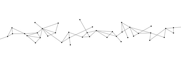 Polygon network connect lines and dots background template. Technology data transfer server global system graphic vector.	

