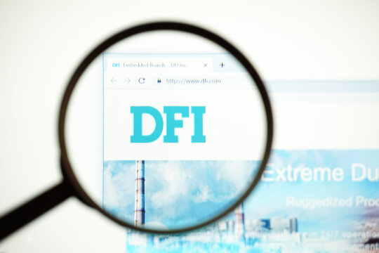 Los Angeles, California, USA - June 10 2024: Homepage of Dfi .Official website