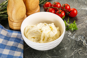 Italian delicous stracciatella cheese