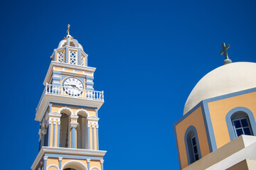 bell tower cathedral Santorini