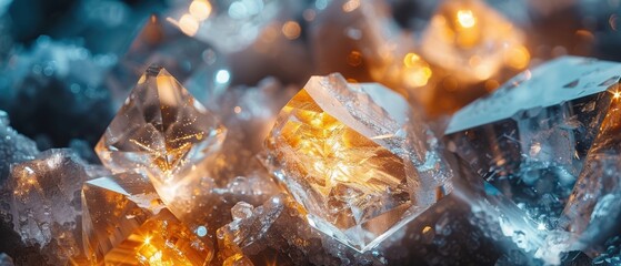 Pristine Raw Diamonds: Stunning Macro View with Sharp Details in