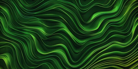 Fototapeta premium Abstract organic green lines as wallpaper background illustration created by ai