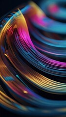 An abstract depiction of musical staves transformed into waves symbolizing sound.