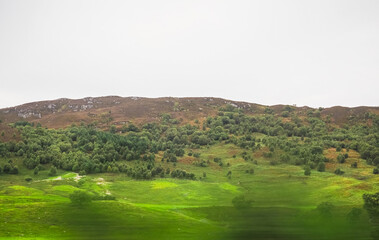 Scottish Lowlands panorama Kingussie to Pitlochry