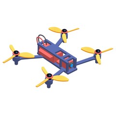 FPV Drone Racing freestyle sport flight. Hobby toys