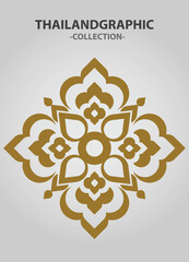 Vector element ethnic decorative ornament ethnic thai illustration