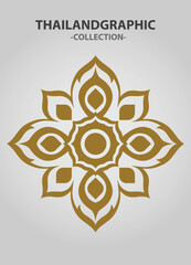Vector element ethnic decorative ornament ethnic thai illustration