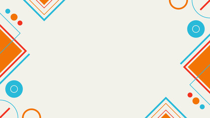 modern abstract background with colorful geometric shapes on gray background. geometric shapes concept.