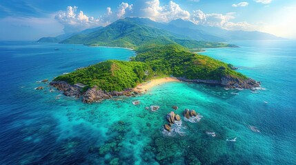 Fototapeta premium Tropical Island Paradise