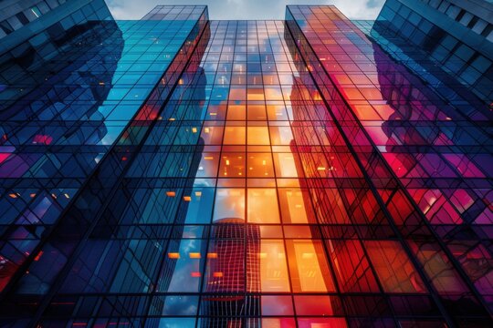 abstract background in colors and patterns for Skyscraper Day