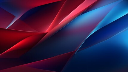 Fototapeta premium 3d rendering of red and blue abstract geometric background. Scene for advertising, technology, showcase, banner, game, sport, cosmetic, business, metaverse. Sci-Fi Illustration. Product display