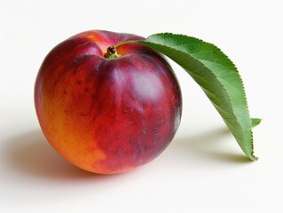 nectarine isolated on the white background