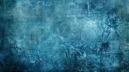 Obraz premium This image is an abstract blue background with scratches and marks. It symbolizes depth, mystery, creativity, texture, and design.