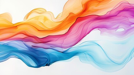 Vibrant abstract waves of color flowing elegantly, creating a serene and dynamic visual experience for artistic expression.