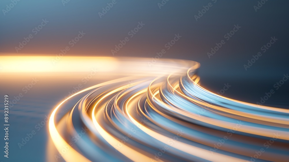 Poster abstract light trails create a dynamic and energetic background showcasing fluid motion and modern d