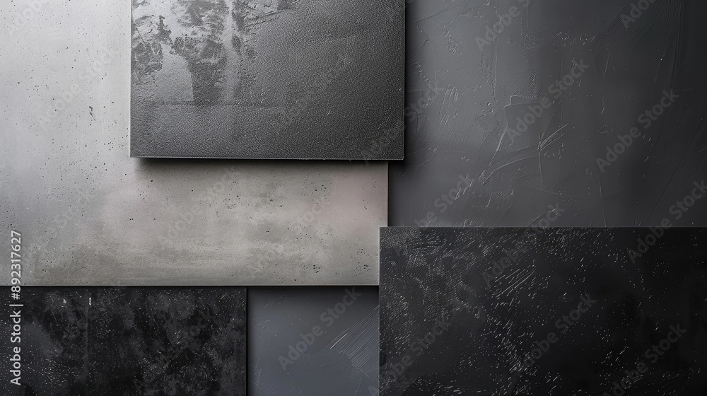 Poster variations of gray background with copy space concept