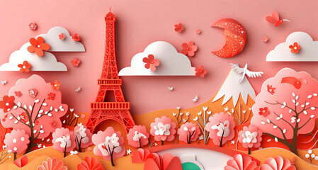 Obraz premium Eiffel Tower in Paris