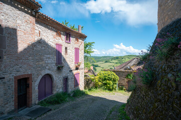 Details of the village of Cordes-Sur-Ciel (France)
