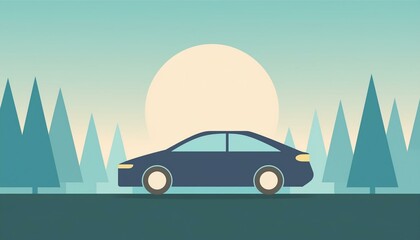 car silhouette illustration