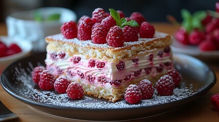 A close-up of a delicious dessert